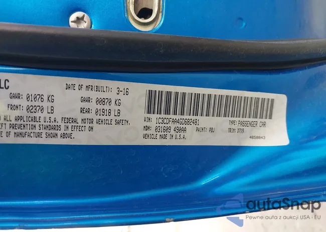 1C3CDFAA4GD682481: 43395779