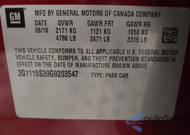 2G1115S39G9203547: 43395808