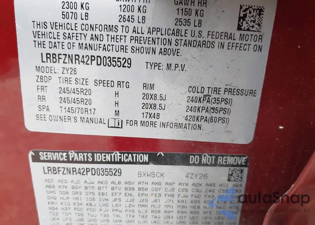 LRBFZNR42PD035529: 43395861