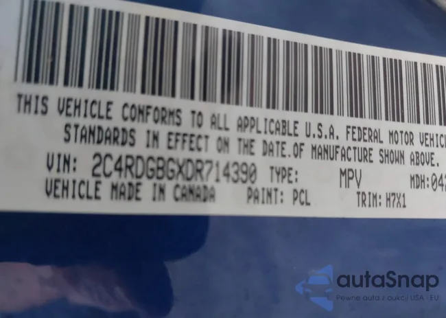 2C4RDGBGXDR714390: 43395889