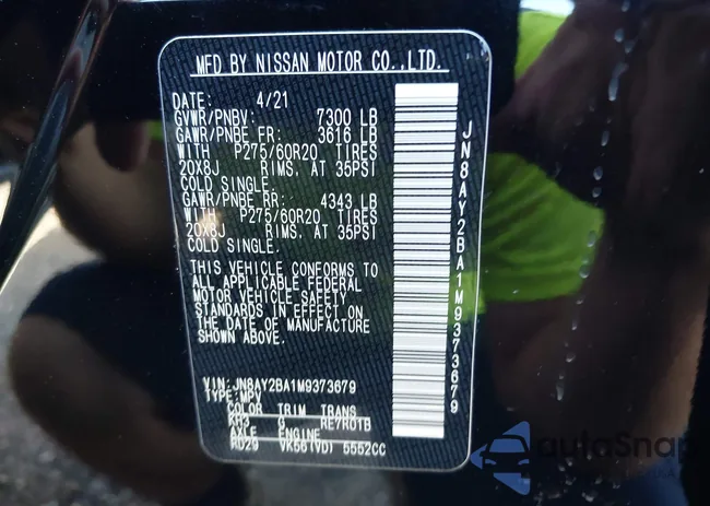 JN8AY2BA1M9373679: 43395938