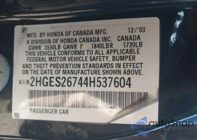 2HGES26744H537604: 43395941