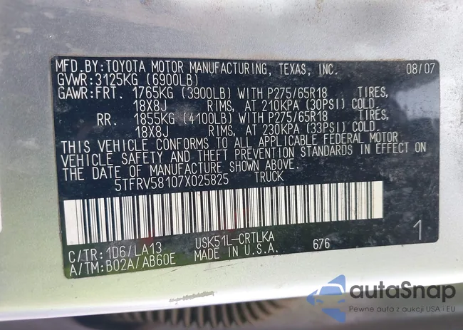 5TFRV58107X025825: 43395993