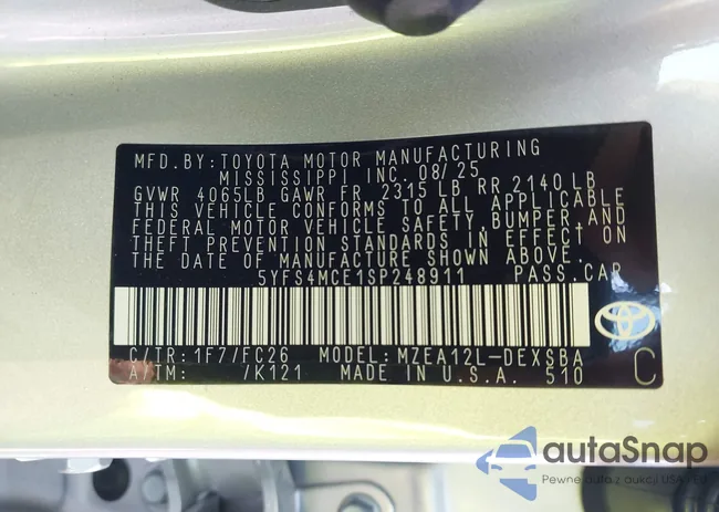 5YFS4MCE1SP248911: 43396091