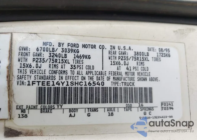 1FTEE14Y1SHC16540: 43396157