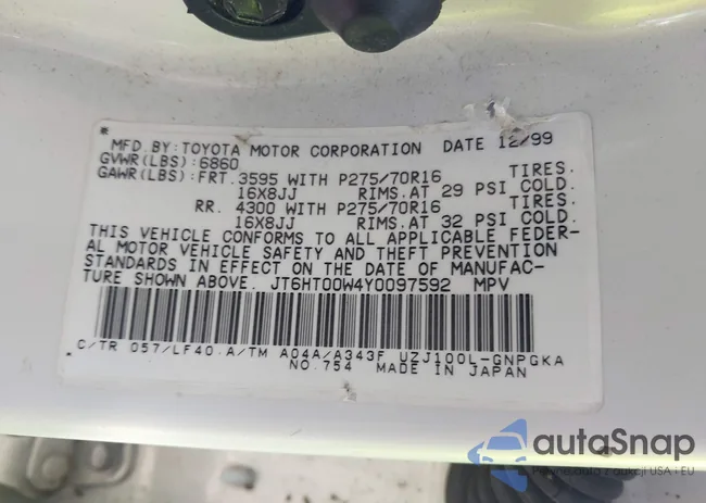 JT6HT00W4Y0097592: 43396185