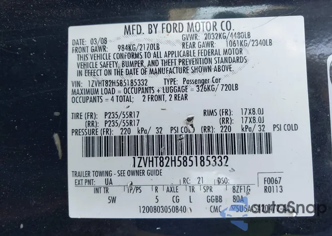 1ZVHT82H585185332: 43395236