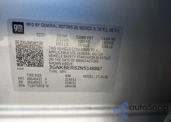 3GNKBERS2NS148887: 43395330