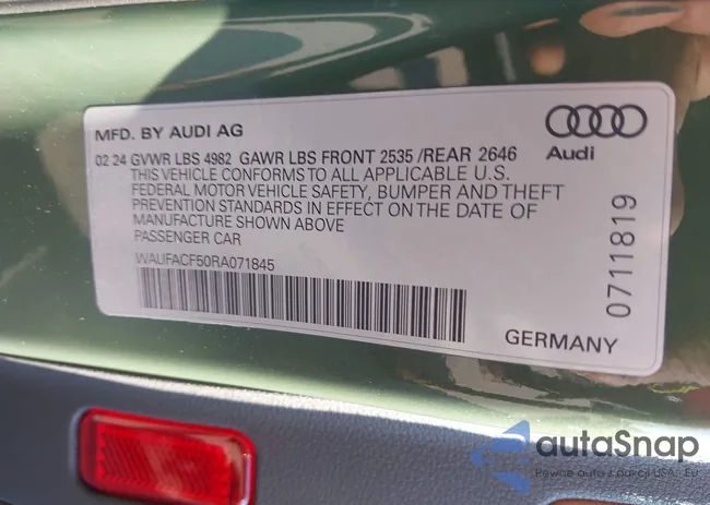 WAUFACF50RA071845: 43395352