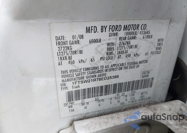 1FTSW21R78ED25386: 43395377