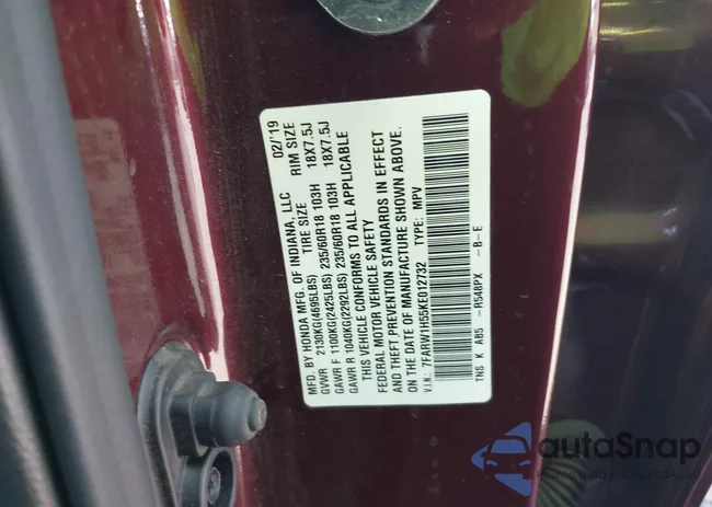 7FARW1H55KE012732: 43395558