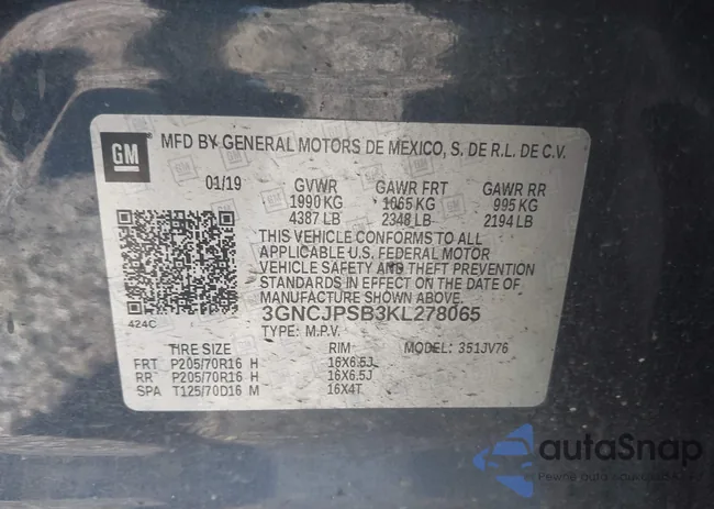 3GNCJPSB3KL278065: 43395579