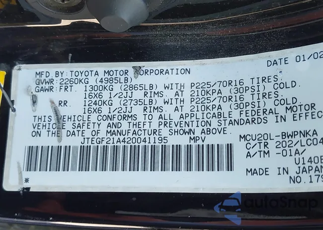 JTEGF21A420041195: 43395595