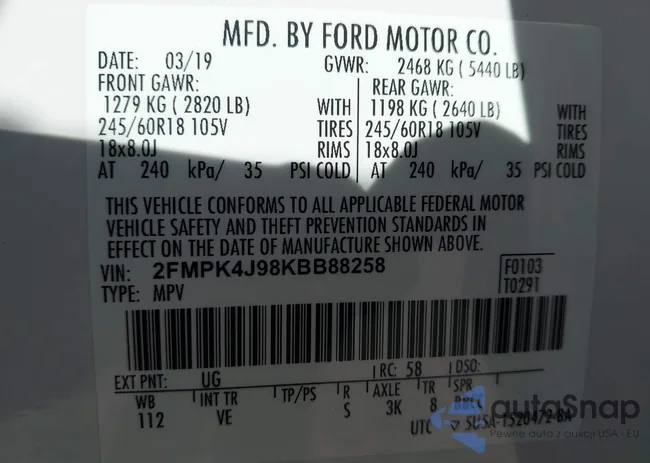 2FMPK4J98KBB88258: 43395596