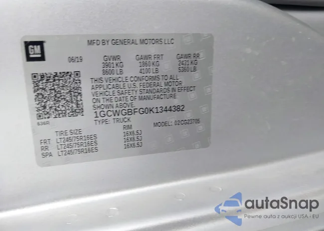 1GCWGBFG0K1344382: 43395621