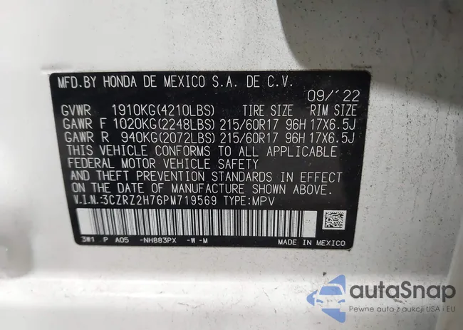 3CZRZ2H76PM719569: 43395623