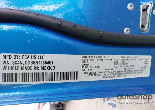 3C4NJDDB6NT186451: 43396744