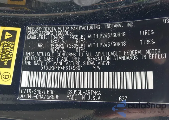 5TDJKRFH4FS149601: 43396756