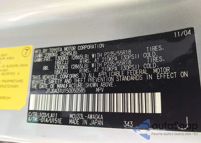 JTJGA31U150050585: 43396799