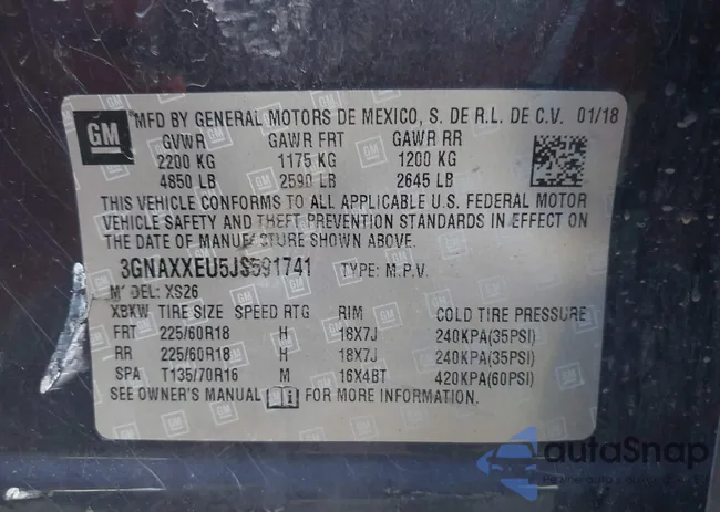 3GNAXXEU5JS591741: 43396819