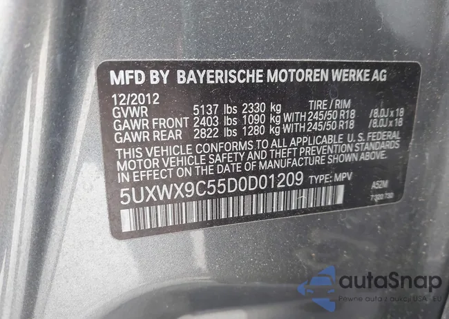 5UXWX9C55D0D01209: 43396842