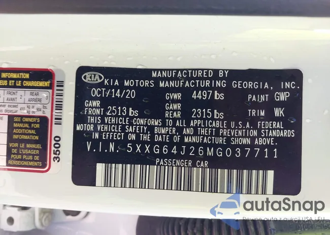 5XXG64J26MG037711: 43396998