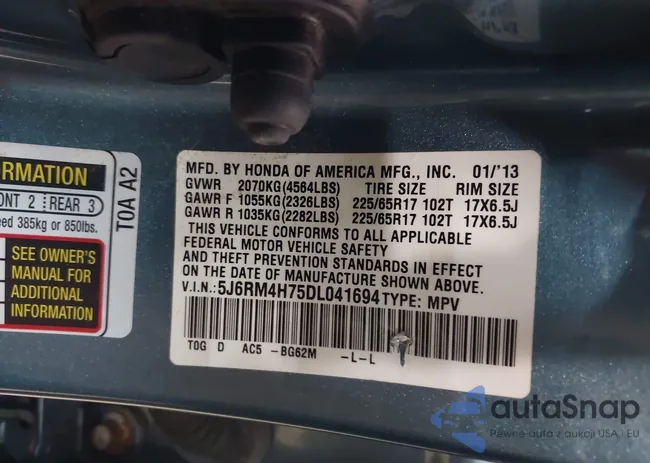 5J6RM4H75DL041694: 43397049