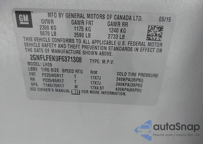 2GNFLFEK9F6371308: 43397230