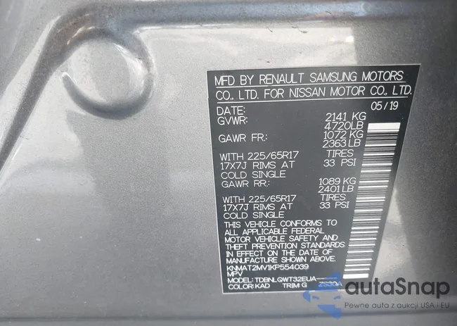 KNMAT2MV1KP554039: 43396260