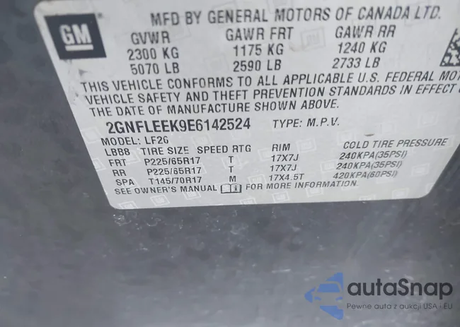 2GNFLEEK9E6142524: 43396318