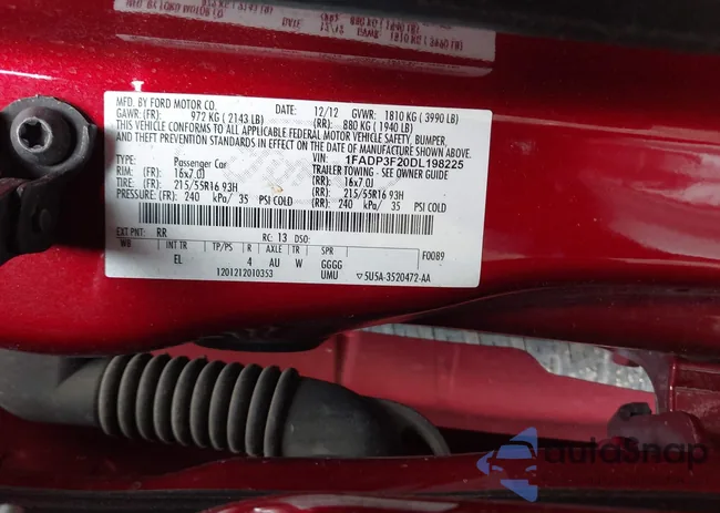 1FADP3F20DL198225: 43396339