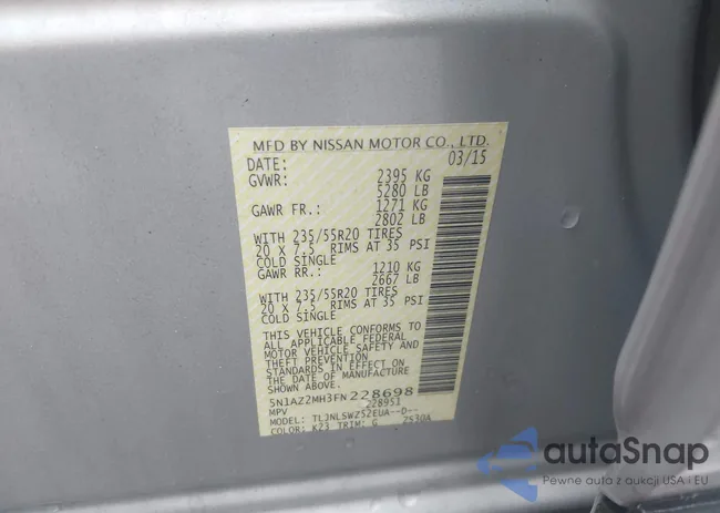 5N1AZ2MH3FN228698: 43396420