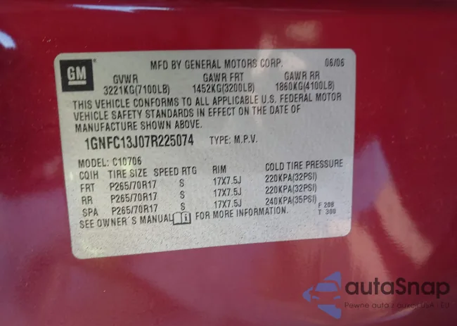 1GNFC13J07R225074: 43396432