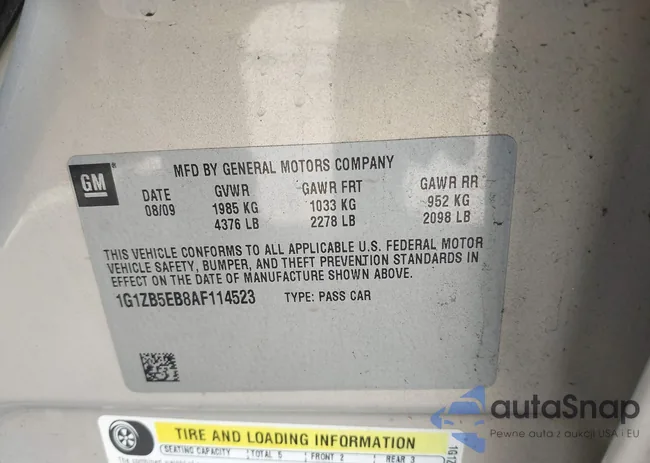 1G1ZB5EB8AF114523: 43397717