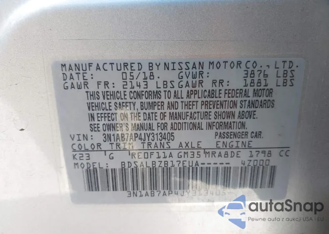 3N1AB7AP4JY313405: 43398083