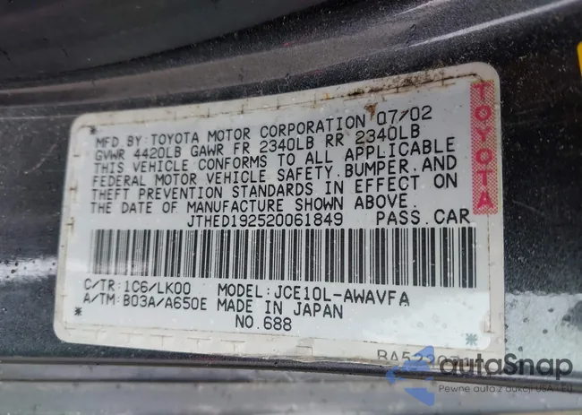 JTHED192520061849: 43398103