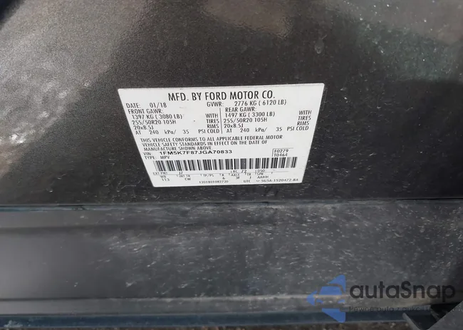 1FM5K7F87JGA70833: 43398215