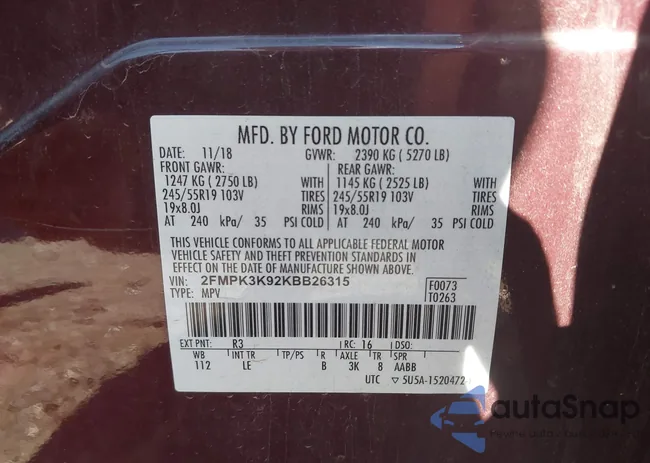 2FMPK3K92KBB26315: 43397235