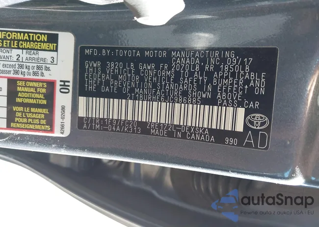 2T1BURHE6JC986885: 43397256