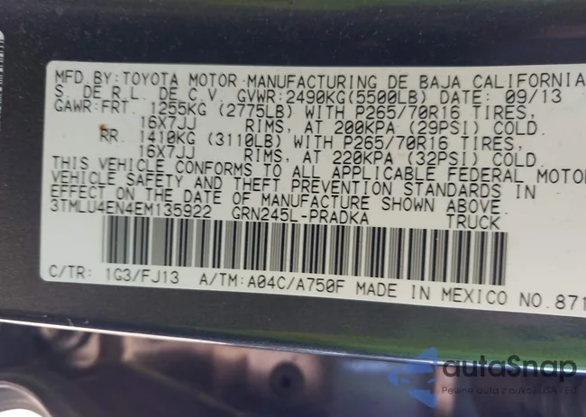 3TMLU4EN4EM135922: 43397294