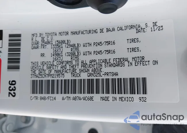 3TMAZ5CN7PM219575: 43397400