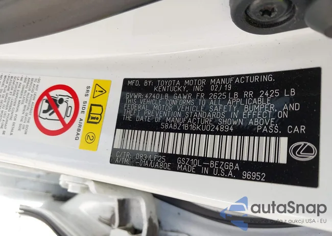 58ABZ1B16KU024894: 43397433