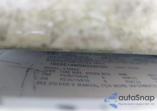 1GCEC14W0WZ203153: 43397459