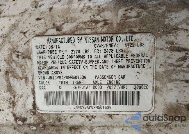 JN1CV6AP0FM501536: 43397469