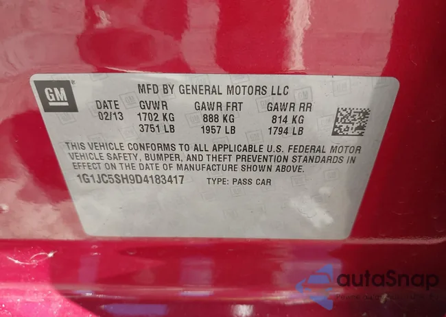 1G1JC5SH9D4183417: 43397596