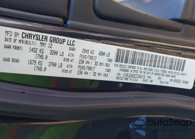 1C4RJEAG2CC334319: 43397634