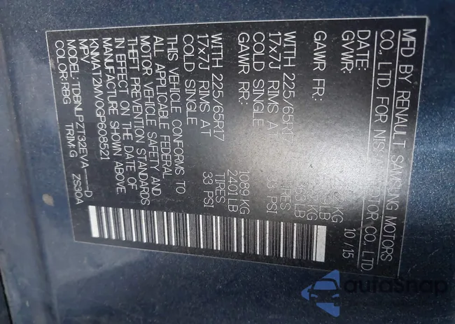 KNMAT2MV0GP608521: 43398650