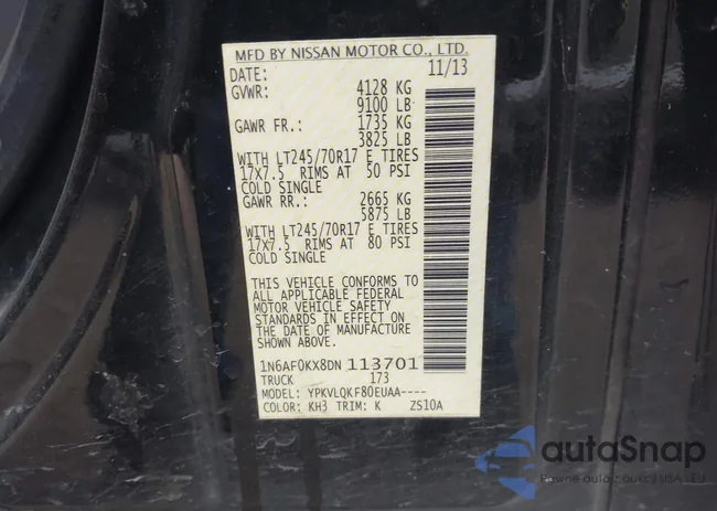 1N6AF0KX8DN113701: 43398816