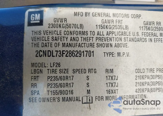 2CNDL73F286291701: 43398822