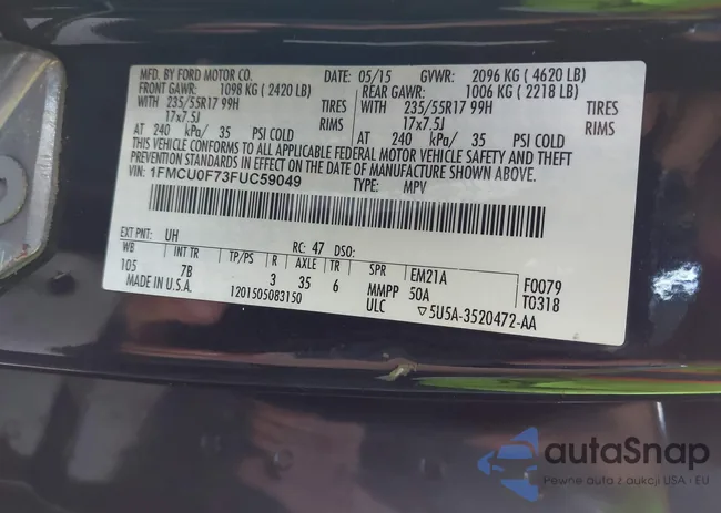 1FMCU0F73FUC59049: 43398868